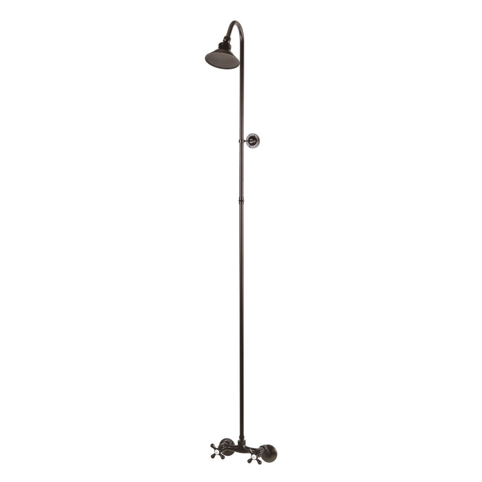 Kingston Heirloom CCK2135 - Vintage Wall Mount Shower Combo, Oil Rubbed Bronze