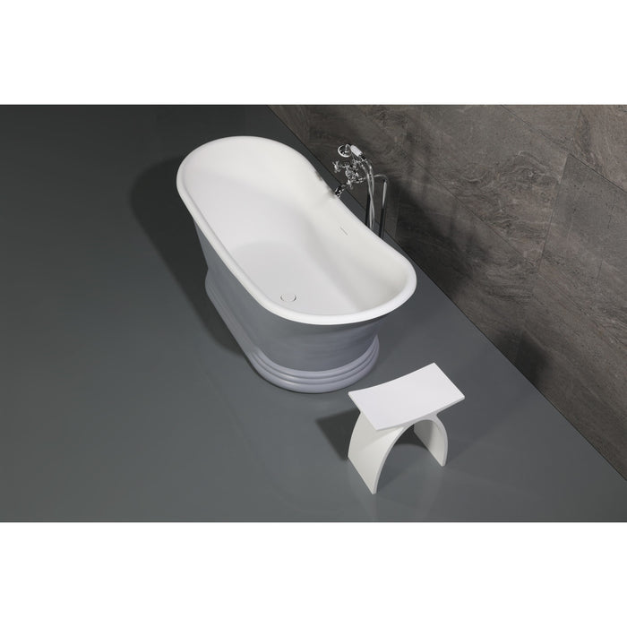 Kingston Heirloom CCK266K1 - Kingston Three-Handle 2-Hole Freestanding Tub Faucet with Supply Line and Stop Valve, Polished Chrome
