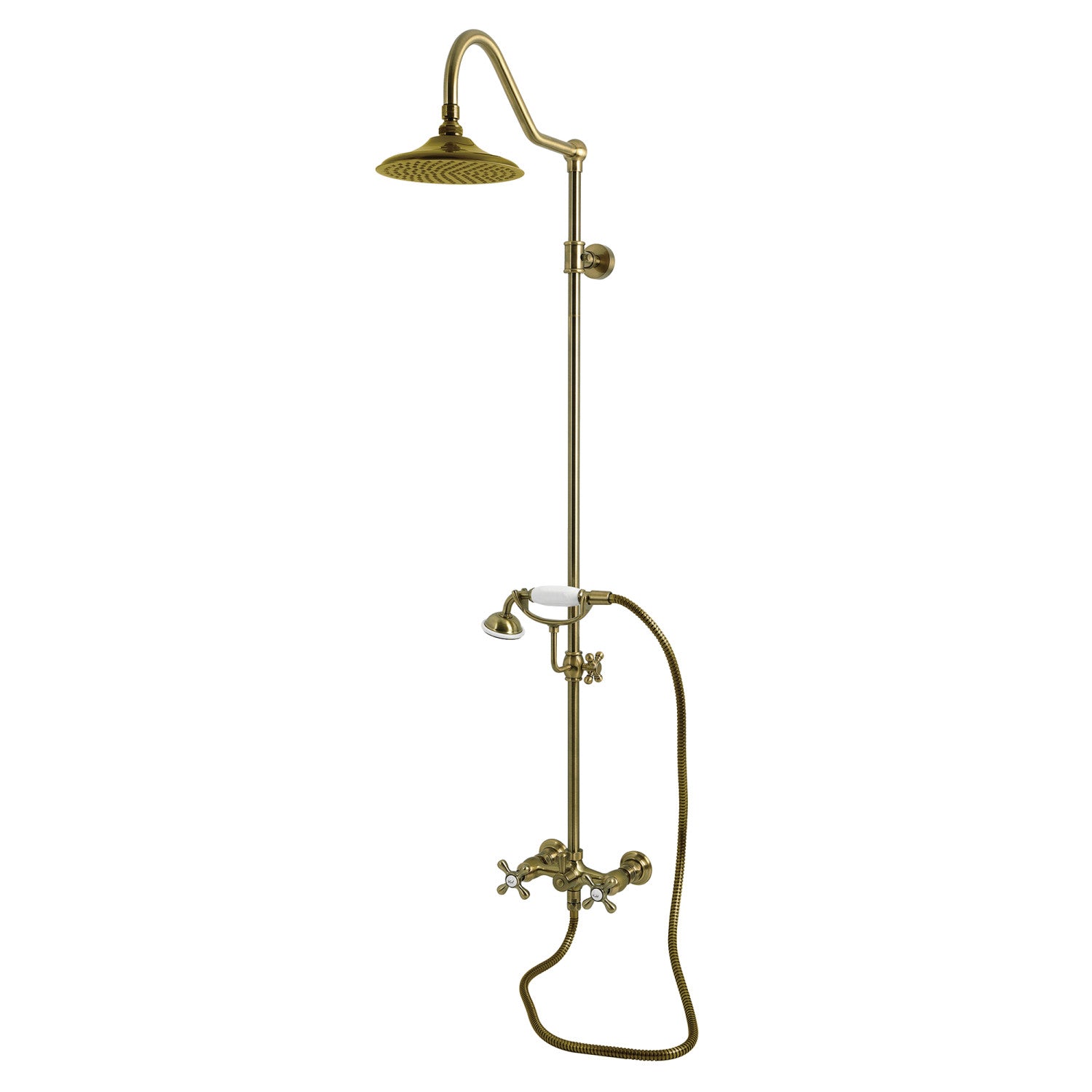 Kingston Heirloom CCK3663AX - Kingston Wall Mount Rain Drop Shower