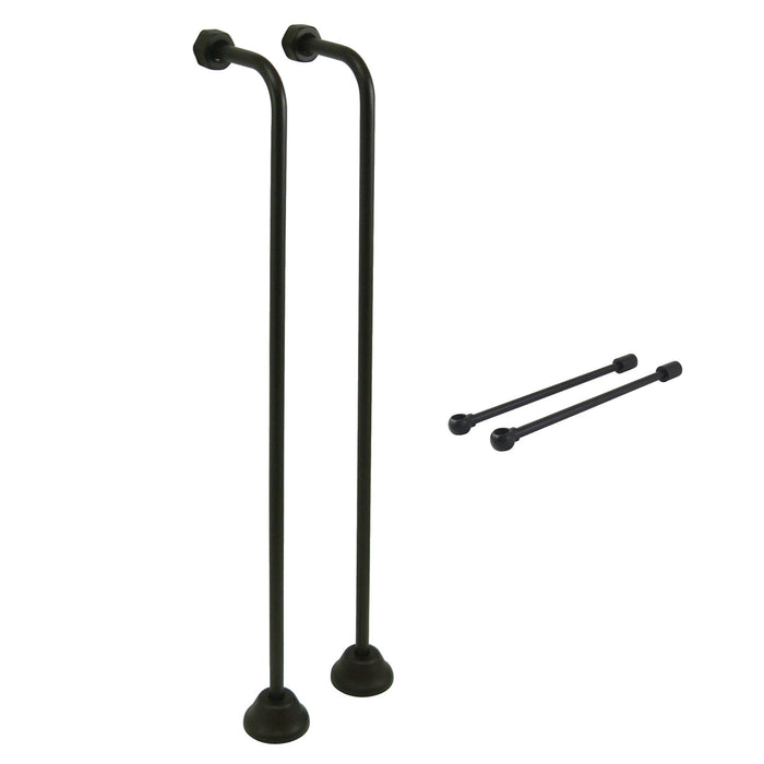 Vintage CCK460 Single Offset Supply Line with Wall Bracket Combo, Matte Black