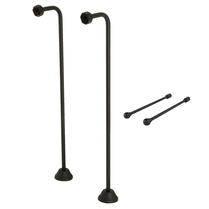 Kingston Vintage CCK465 Single Offset Supply Line with Wall Bracket Combo, Oil Rubbed Bronze