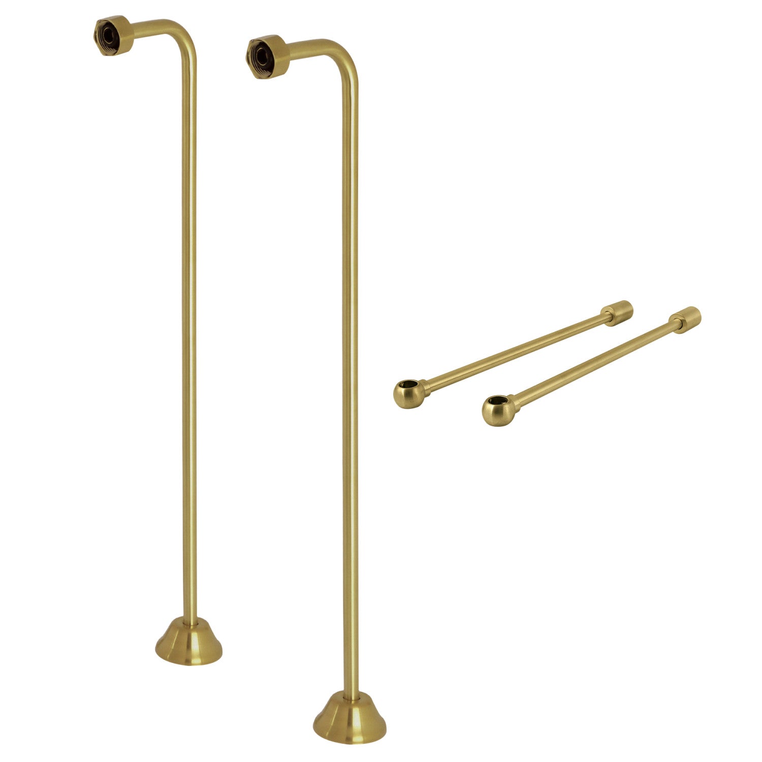 Kingston Brass BA7979 Mensola Portaoggetti In Vetro Con Ripiani Cromati - Lunghezza 20,3 Cm, Diametro Base 5,1 Cm, Stile Vintage Inglese, Per Bagno