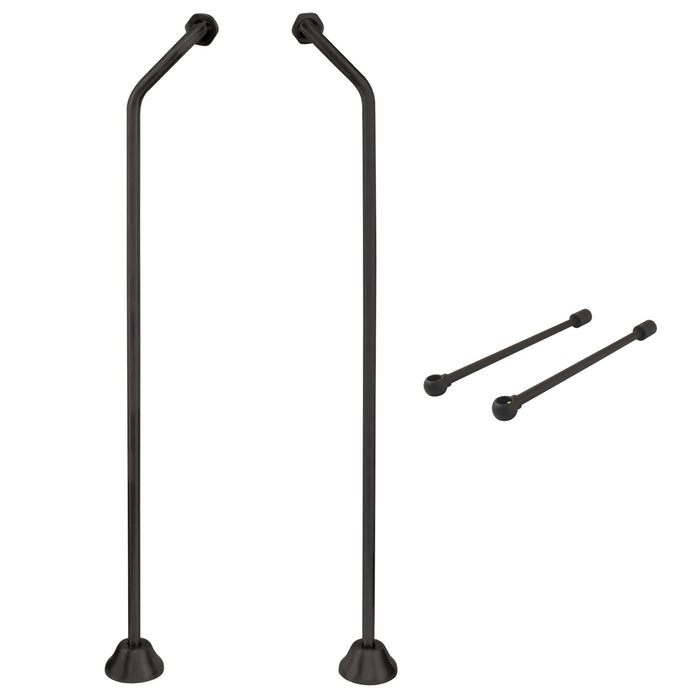 Vintage CCK475 Double Offset Supply Line with Wall Bracket Combo, Oil Rubbed Bronze