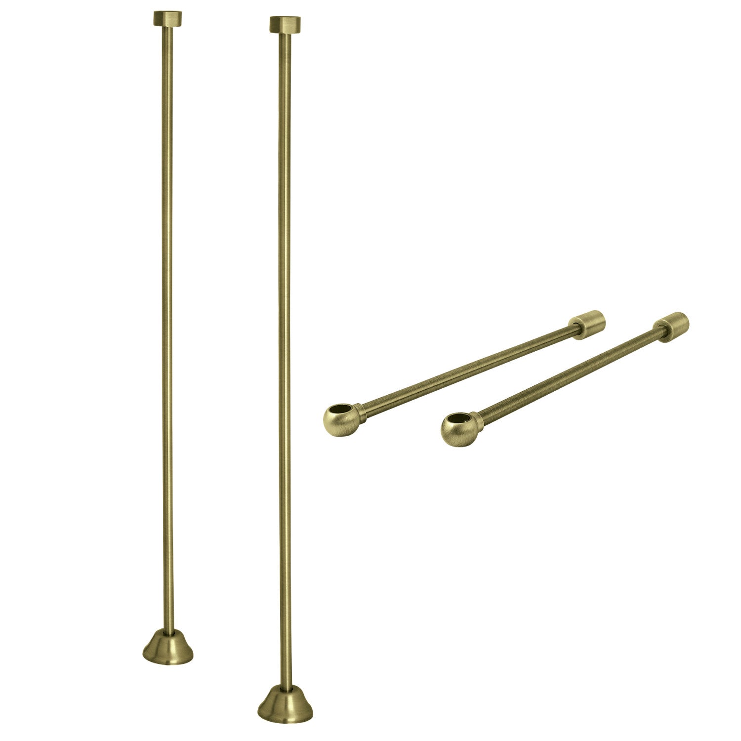 Kingston Brass CC483 Straight Bath Supply, Antique Brass