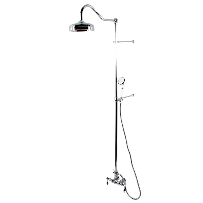 Vintage CCK6171 Tub Wall Mount Rain Drop Shower System with Hand Shower, Polished Chrome