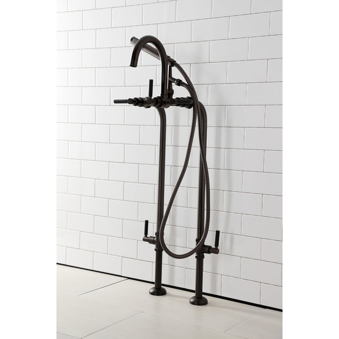 Kingston Sona CCK8105DKL - Concord Freestanding Tub Faucet with Supply Line and Stop Valve, Oil Rubbed Bronze