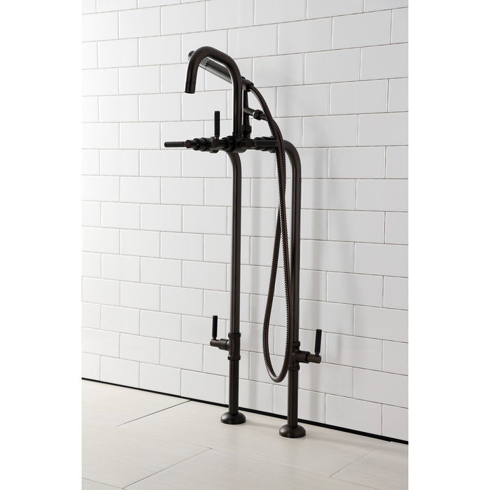 Kingston Sona CCK8405DKL - Concord Freestanding Tub Faucet with Supply Line and Stop Valve, Oil Rubbed Bronze
