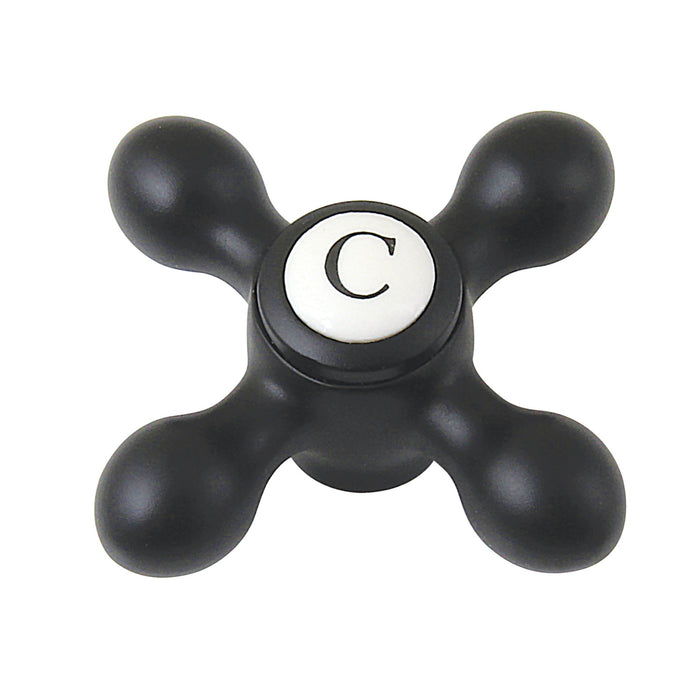 Kingston CCMX0CSC Brass Cross Handle (Cold Side), Matte Black