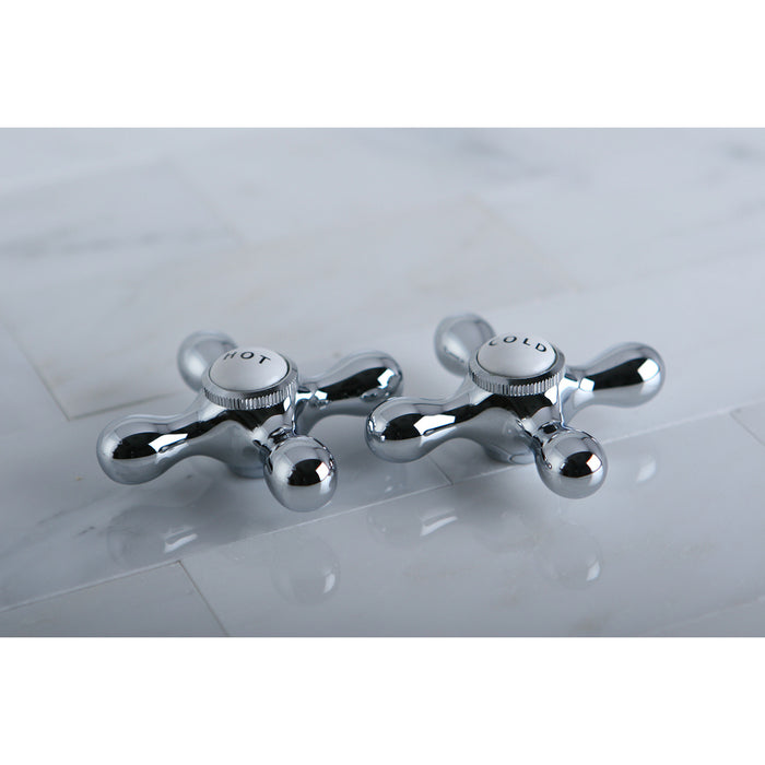 Kingston Vintage CCMX1C Brass Cross Handle (Cold Side), Polished Chrome