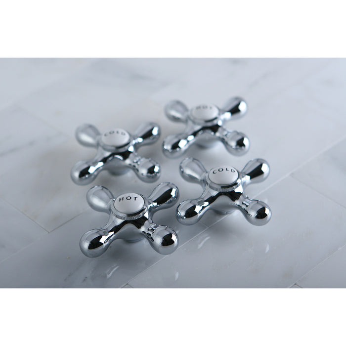 Kingston Vintage CCMX1C Brass Cross Handle (Cold Side), Polished Chrome
