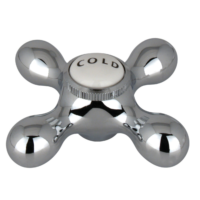 Kingston Vintage CCMX1C Brass Cross Handle (Cold Side), Polished Chrome