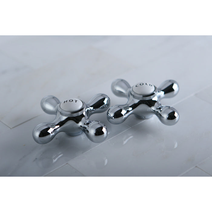 Kingston Vintage CCMX1H Brass Cross Handle (Hot Side), Polished Chrome