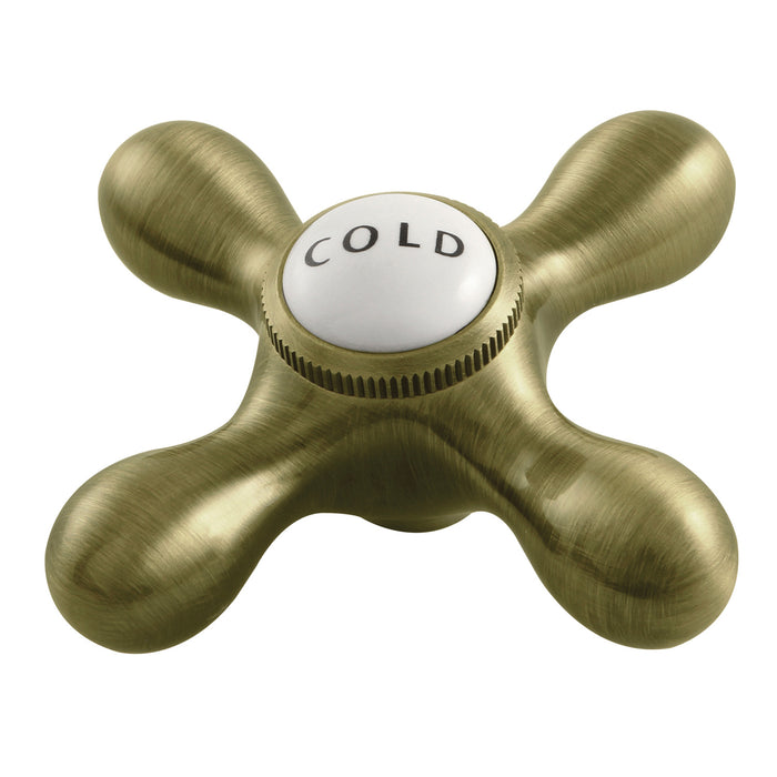 Kingston Vintage CCMX3C Brass Cross Handle (Cold Side), Antique Brass