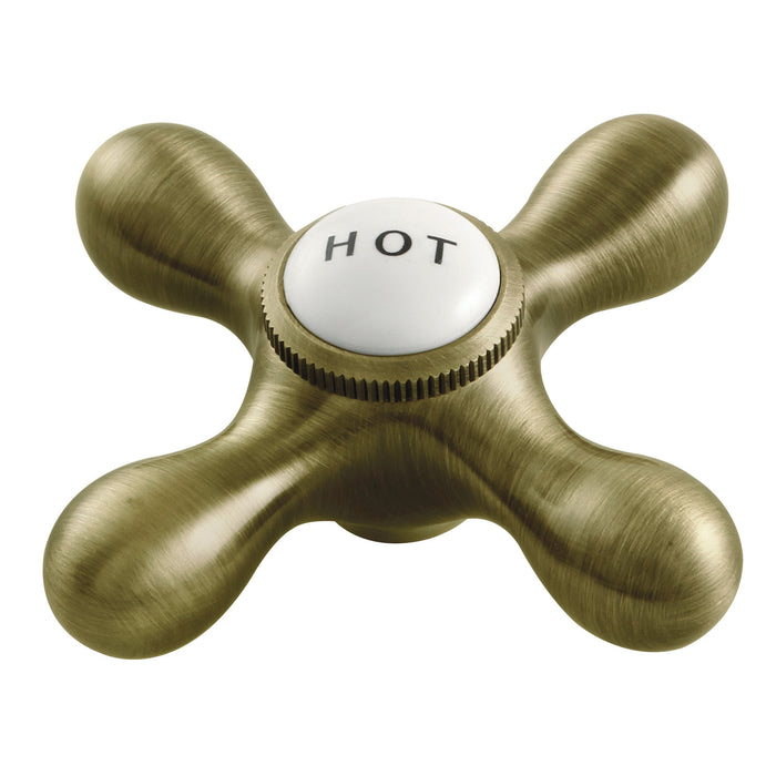 Kingston Vintage CCMX3H Brass Cross Handle (Hot Side), Antique Brass