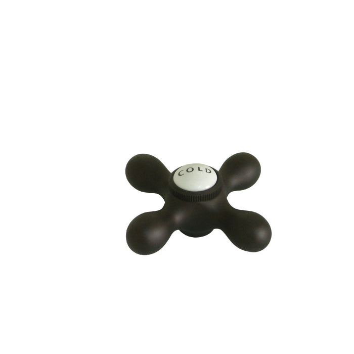 Kingston Vintage CCMX5C Brass Cross Handle (Cold Side), Oil Rubbed Bronze