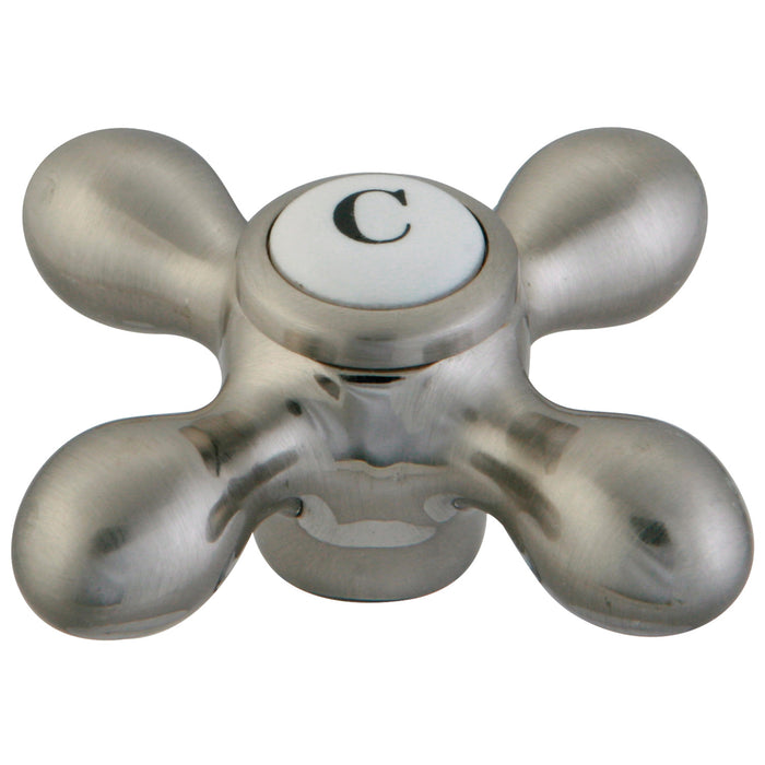 Kingston CCMX8CSC Brass Cross Handle (Cold Side), Brushed Nickel