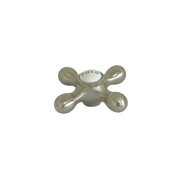 Kingston Vintage CCMX8C Brass Cross Handle (Cold Side), Brushed Nickel
