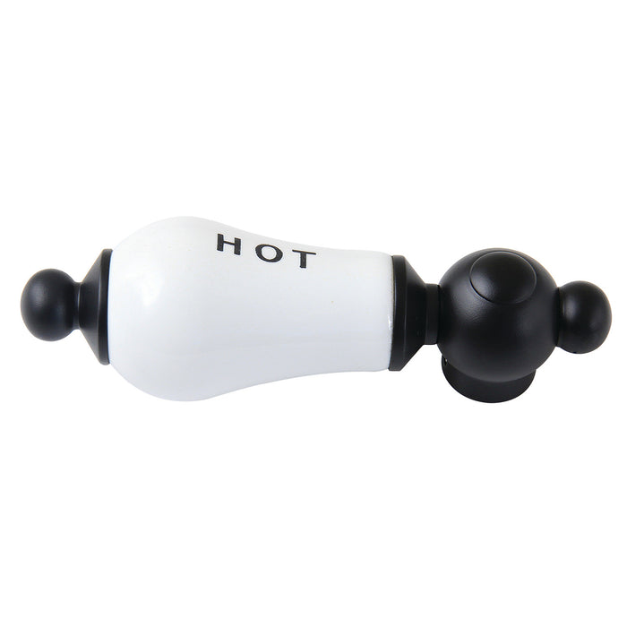 Kingston Vintage CCPL0H Porcelain Lever Handle (Hot Side), Matte Black
