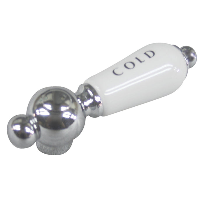 Kingston CCPL1CSC Porcelain Lever Handle (Cold Side), Polished Chrome