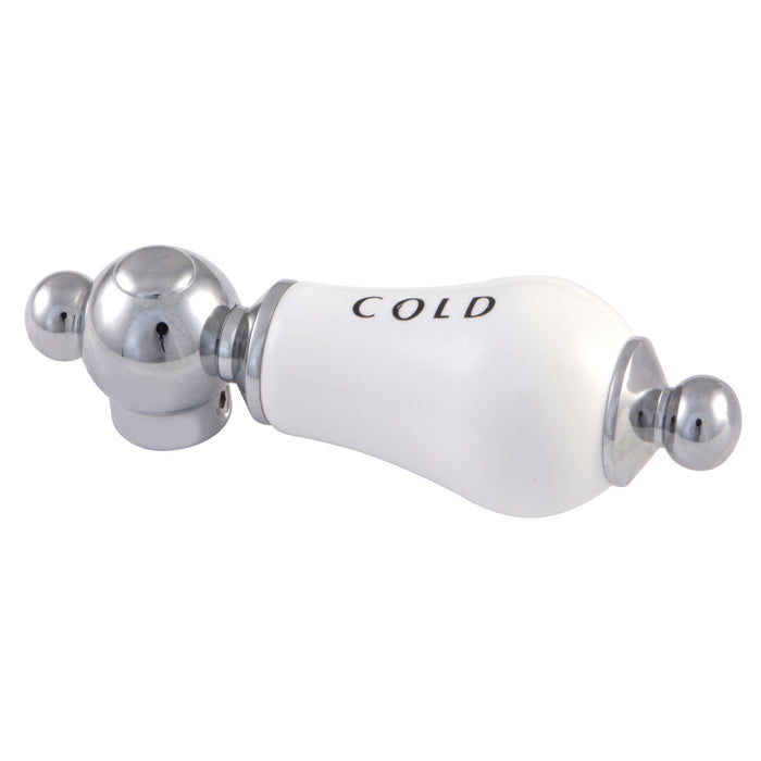 Kingston Vintage CCPL1C Porcelain Lever Handle (Cold Side), Polished Chrome