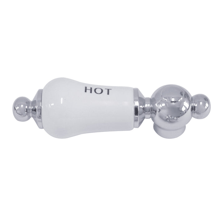 Kingston Vintage CCPL1H Porcelain Lever Handle (Hot Side), Polished Chrome