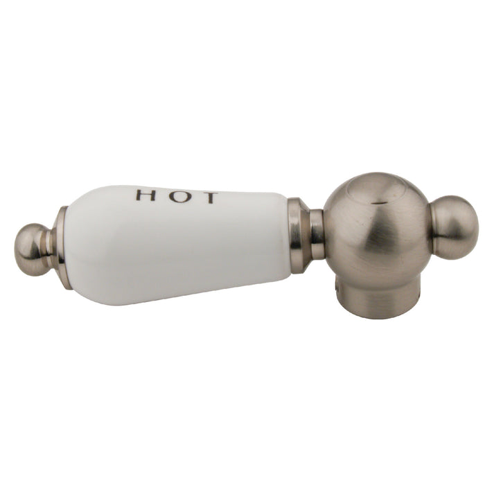 Kingston CCPL8CSH Porcelain Lever Handle (Hot Side), Brushed Nickel