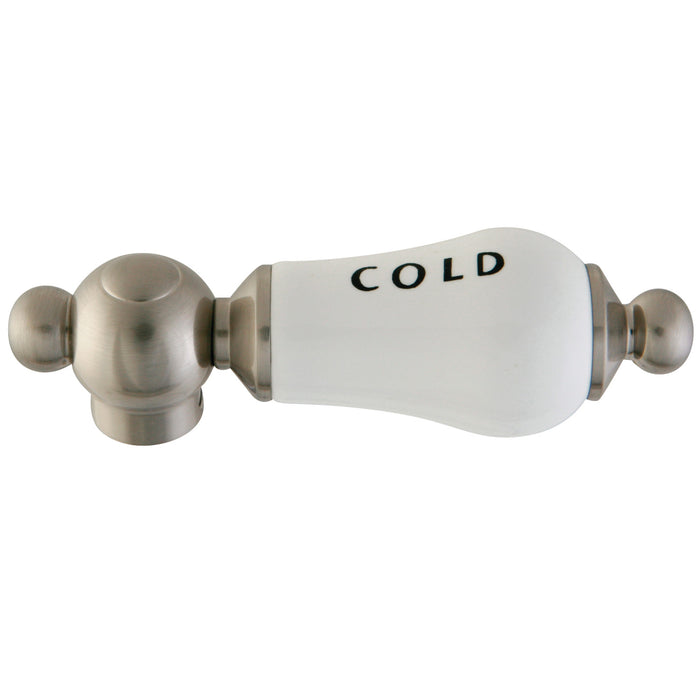 Kingston Vintage CCPL8C Porcelain Lever Handle (Cold Side), Brushed Nickel