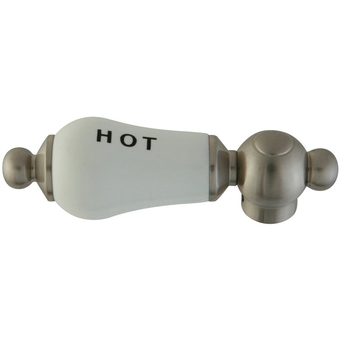 Kingston Vintage CCPL8H Porcelain Lever Handle (Hot Side), Brushed Nickel
