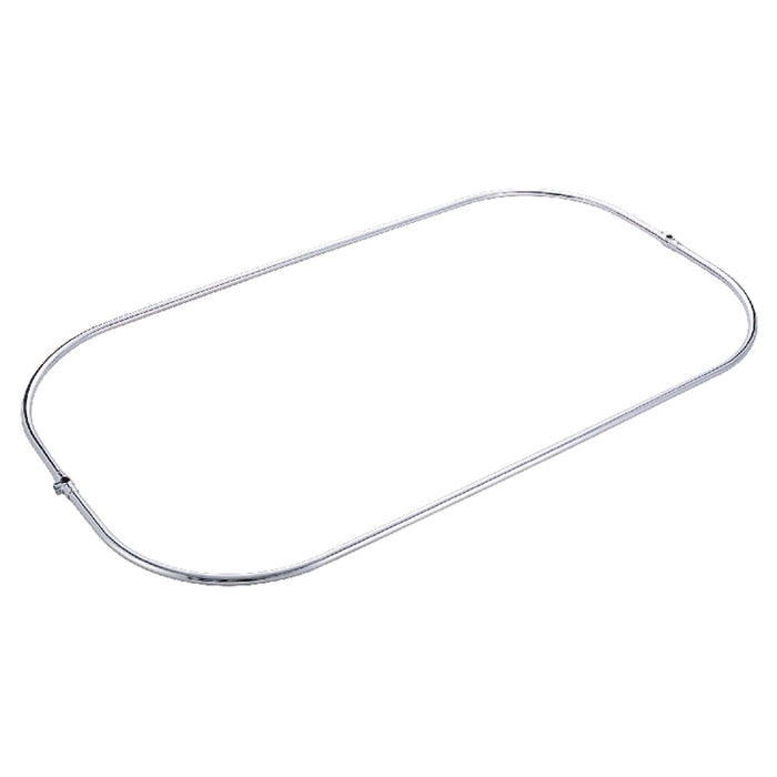 Kingston Heirloom CCR1042-1 - Vintage 57-Inch Rectangular Shower Curtain Ring Only, 21 Gauge, Polished Chrome