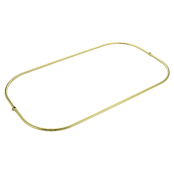 Kingston Vintage CCR1042-2 57-Inch Rectangular Shower Curtain Ring Only, 21 Gauge, Polished Brass