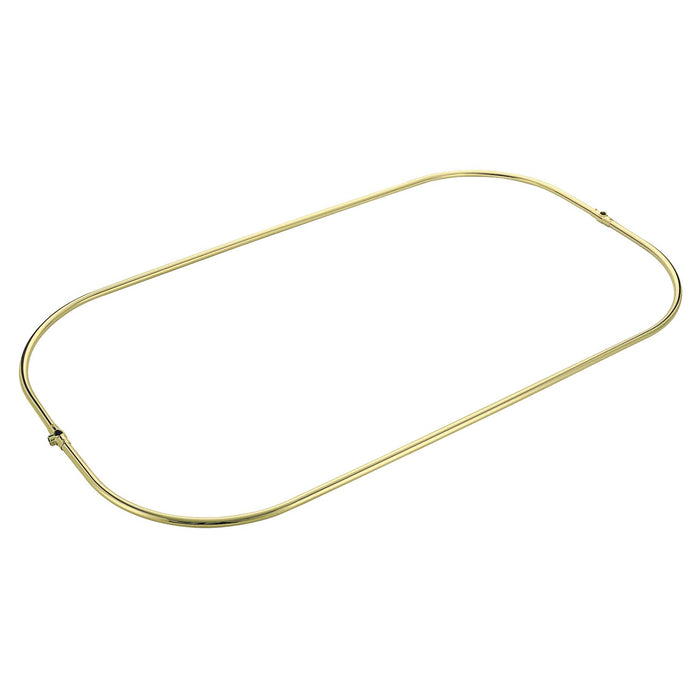 Kingston Heirloom CCR1042-2 - Vintage 57-Inch Rectangular Shower Curtain Ring Only, 21 Gauge, Polished Brass
