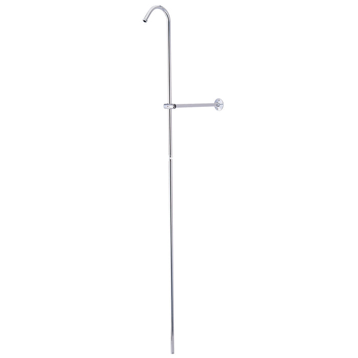 Kingston Vintage CCR601 Shower Riser and Wall Support, Polished Chrome