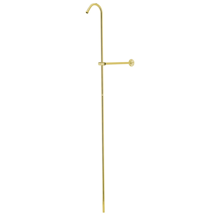 Kingston Vintage CCR602 Shower Riser and Wall Support, Polished Brass