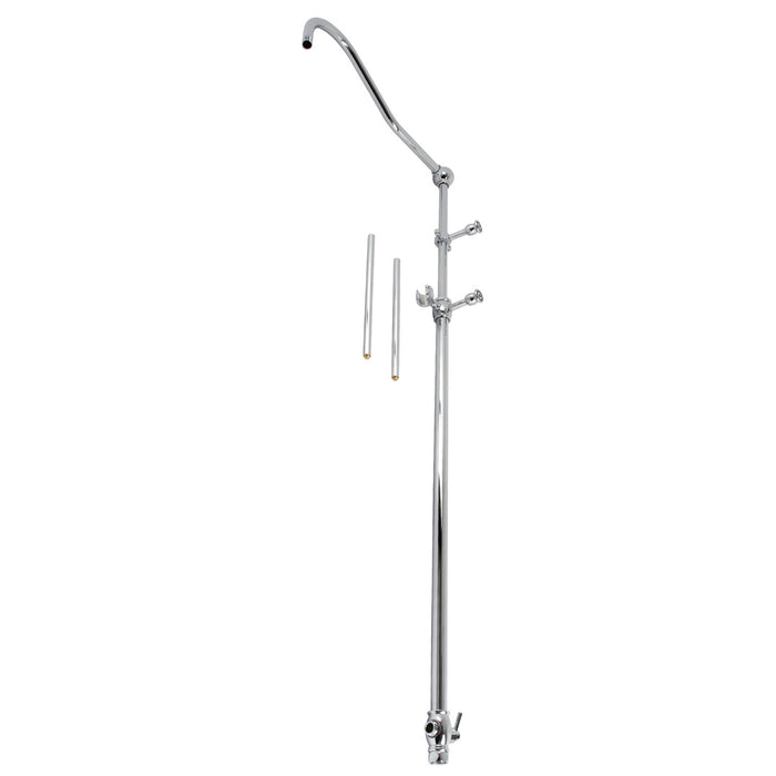 Kingston Heirloom CCR6171 - Vintage 60-Inch Add-On Shower with 17-Inch Shower Arm, Polished Chrome