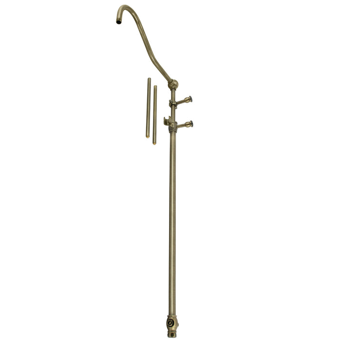 Vintage CCR6173 60-Inch Add-On Shower with 17-Inch Shower Arm, Antique Brass