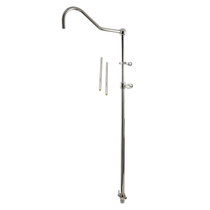 Kingston Heirloom CCR6176 - Vintage 60-Inch Add-On Shower with 17-Inch Shower Arm, Polished Nickel