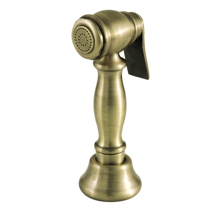 Kingston Vintage CCRP1K3SPR Brass Kitchen Faucet Side Sprayer, Antique Brass