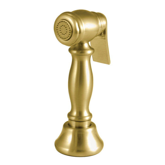 Kingston Vintage CCRP1K7SPR Brass Kitchen Faucet Side Sprayer, Brushed Brass