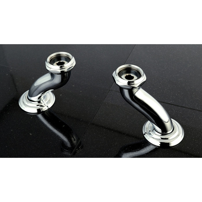 Kingston Vintage CCU401 S-Shape Swivel Elbows for Deck Mount Tub Faucet (CC410T1 Series), Polished Chrome