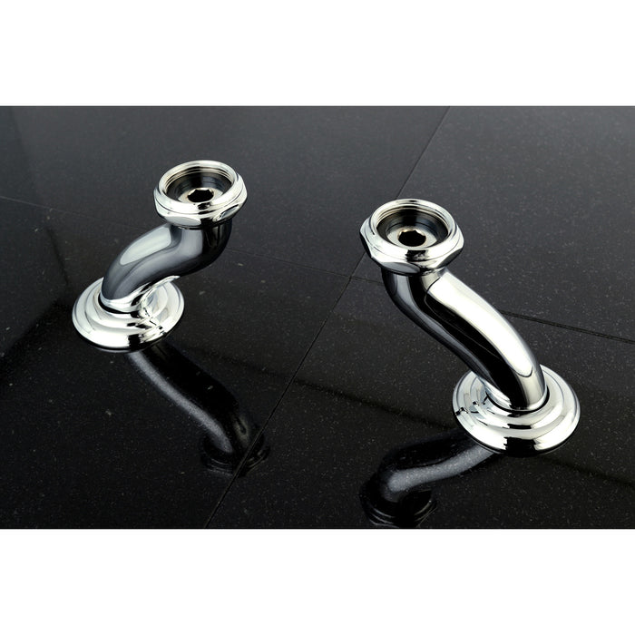 Kingston Vintage CCU401 S-Shape Swivel Elbows for Deck Mount Tub Faucet (CC410T1 Series), Polished Chrome