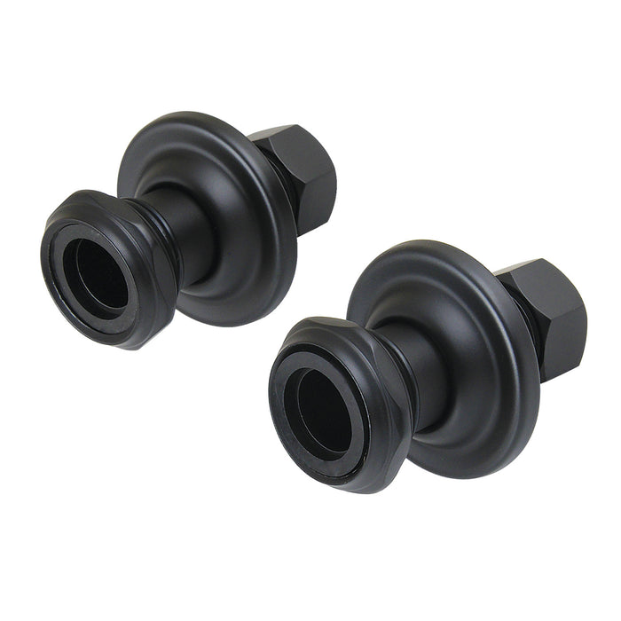 Kingston Vintage CCU4100 1-3/4 inch Wall Union Extension, Matte Black