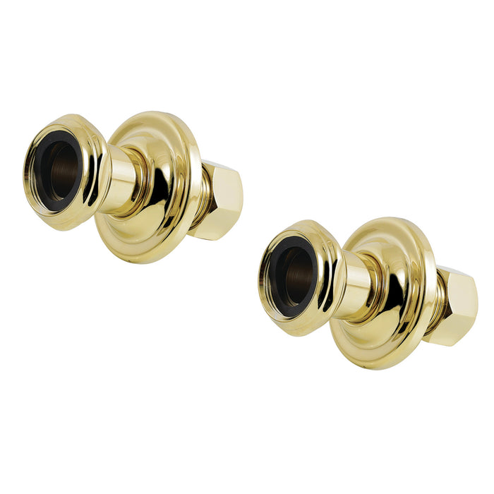 Vintage CCU4102 1-3/4 inch Wall Union Extension, Polished Brass