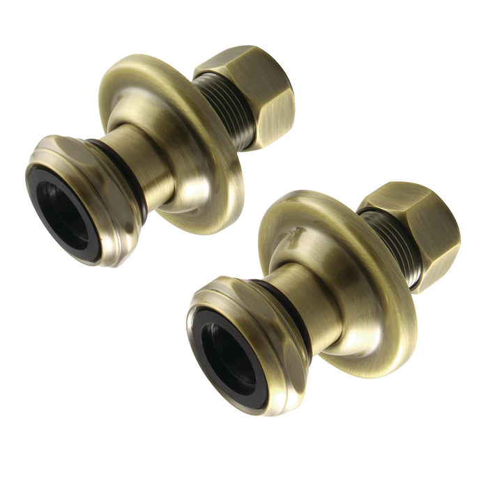 Kingston Vintage CCU4103 1-3/4 inch Wall Union Extension, Antique Brass