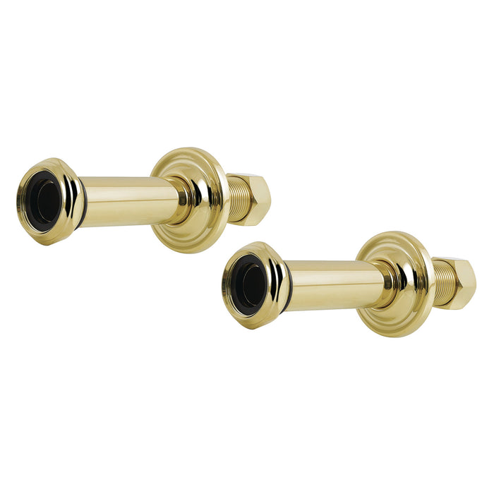 Kingston Vintage CCU4202 6-Inch Wall Union Extension, Polished Brass