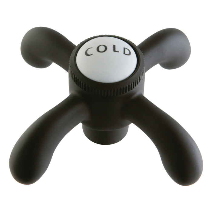 Kingston Heritage CCVX5C Brass Cross Handle (Cold Side), Oil Rubbed Bronze