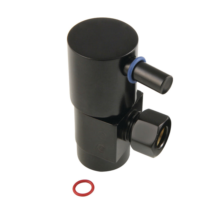 Kingston Sona CD43300DL - Concord 1/2-Inch FIP x 3/8-Inch O.D. Anti-Seize Deluxe Quarter-Turn Ceramic Hardisc Cartridge Angle Stop, Matte Black