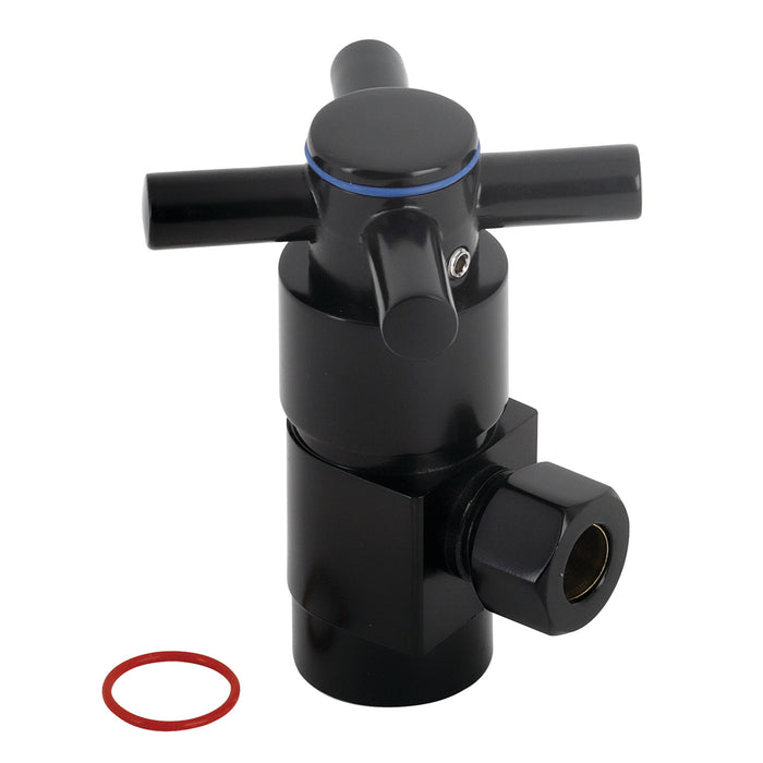 Kingston Sona CD43300DX - Concord 1/2-Inch FIP x 3/8-Inch O.D. Anti-Seize Deluxe Quarter-Turn Ceramic Hardisc Cartridge Angle Stop, Matte Black