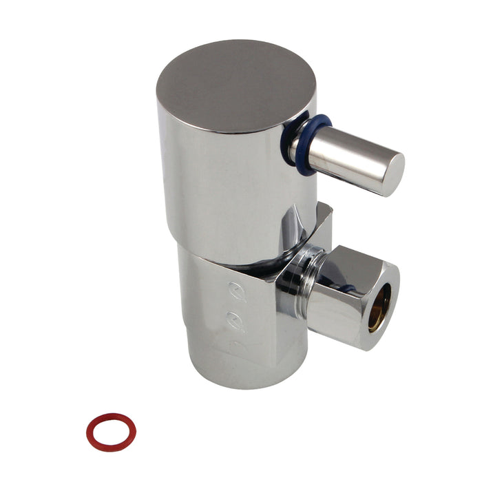 Kingston Sona CD43301DL - Concord 1/2-Inch FIP x 3/8-Inch O.D. Anti-Seize Deluxe Quarter-Turn Ceramic Hardisc Cartridge Angle Stop, Polished Chrome