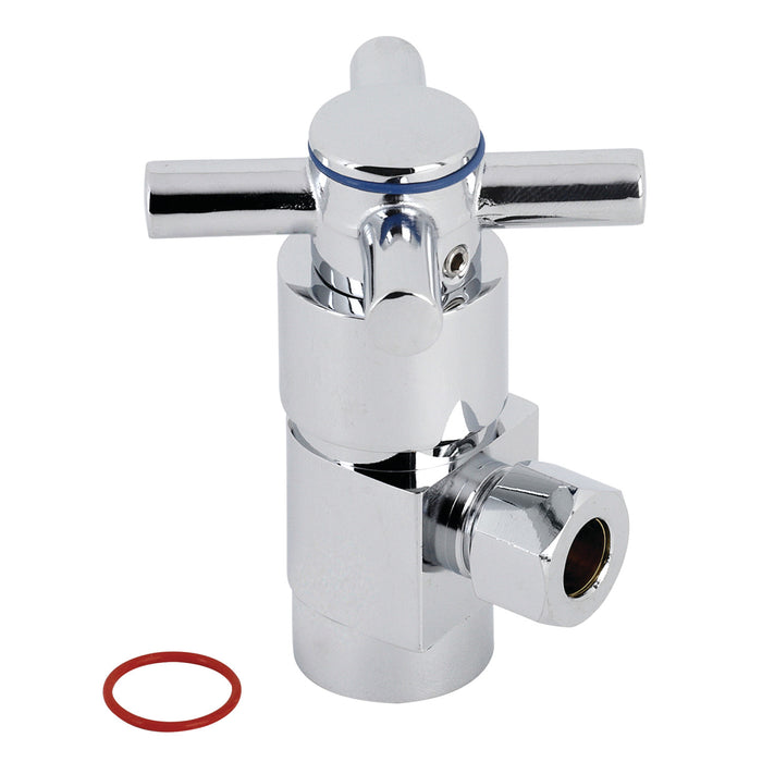 Kingston Sona CD43301DX - Concord 1/2-Inch FIP x 3/8-Inch O.D. Anti-Seize Deluxe Quarter-Turn Ceramic Hardisc Cartridge Angle Stop, Polished Chrome