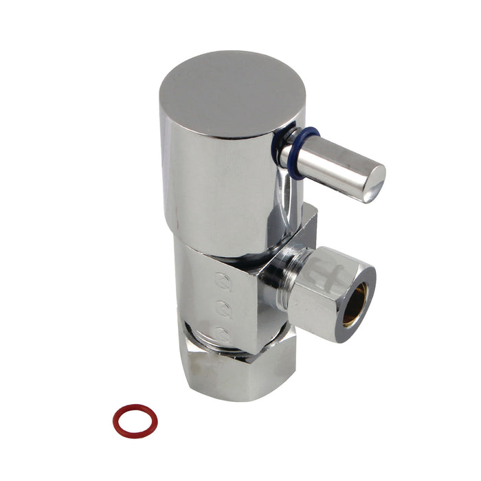 Kingston Sona CD53301DL - Concord 5/8-Inch O.D. Comp x 3/8-Inch O.D. Comp Anti-Seize Deluxe Quarter-Turn Ceramic Hardisc Cartridge Angle Stop, Polished Chrome